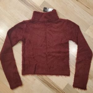 NWT Dolls Kill Current Mood School Daze Fuzzy Sweater Sz Meduim